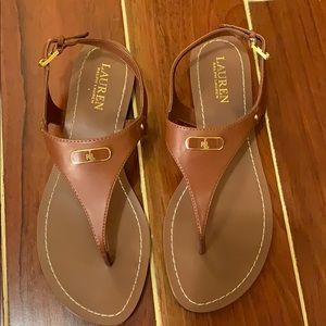Ralph Lauren Sandals with Gold Detailing
